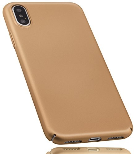mumbi etui do iPhone'a X telefon komórkowy lekka jak piórko matowana różowe złoto 24635-iPhone X