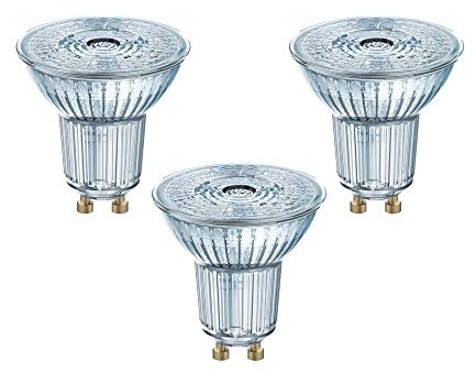 Osram PAR16 reflektor LED, z cokołem GU10, z funkcją przyciemniania, ciepła biel, 3 szt. w opakowaniu 4058075818392