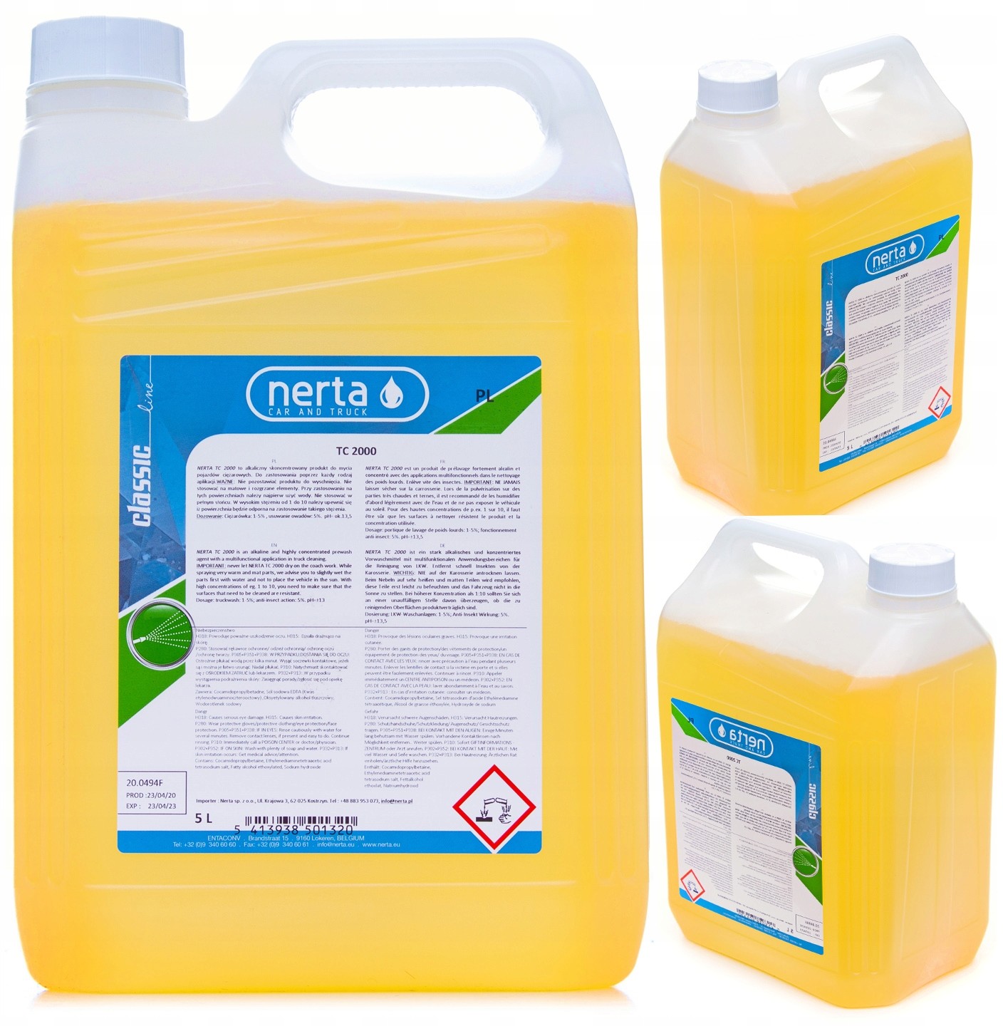 Płyn Do Kostki Plandek Elewacji Dachu Nerta TC2000