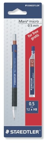 Staedtler Ołówek automatyczny Mars Micro 775  05  1 X 250  05-HB gratis 7755ABK25D