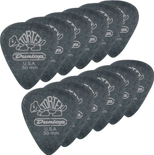 Dunlop DL P 0075 488p1.14 tortex Pitch czarna standardp (12 sztuk) Czarny 488P1.14