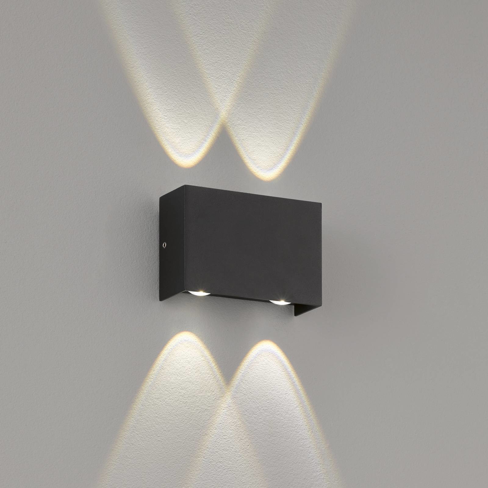 Fischer HONSEL GMBH Kinkiet zewnętrzny LED Tokio czarny, 4-pkt