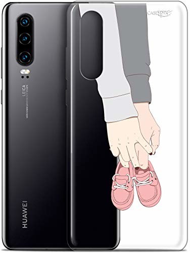 Caseink Etui ochronne do Huawei P30, ultracienkie, motyw A zwei Mon Bébé CRYSPRNTP30BABYSHOES