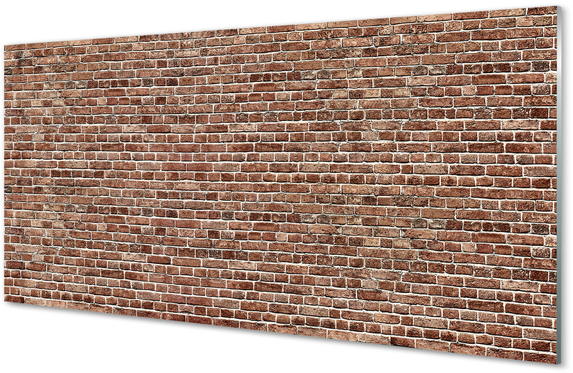 Tulup.pl Szklany Panel Cegła mur ściana 100x50cm