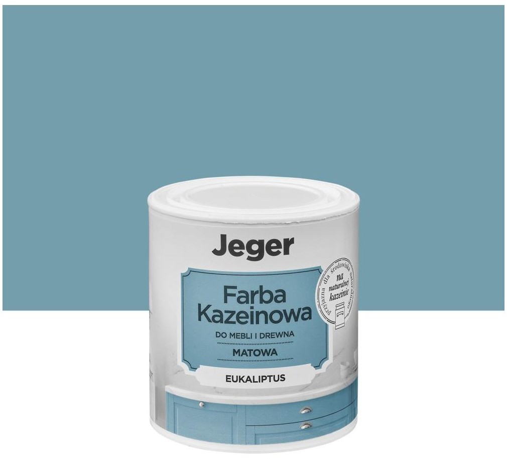 JEGER Farba kazeinowa 0.5 l eukaliptus matowa Jeger
