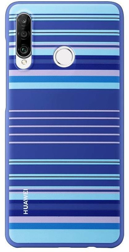 Huawei etui do P30 Lite plecki dekoracyjne TPU niebieskie linie TelForce-51993075