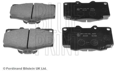 BLUE PRINT Zestaw klocków hamulcowych, hamulce tarczowe ADT34289