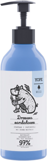 YOPE WOOD Naturalny żel pod prysznic Drzewo sandałowe szafran i patchouli 400ml 58462-uniw