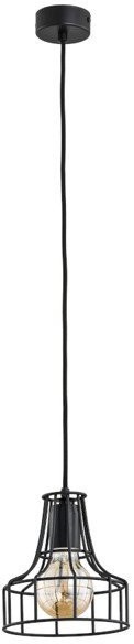 Alfa sosnowscy Druciana lampa kratka NAPET mini black czarna śr. 17,5cm 60407
