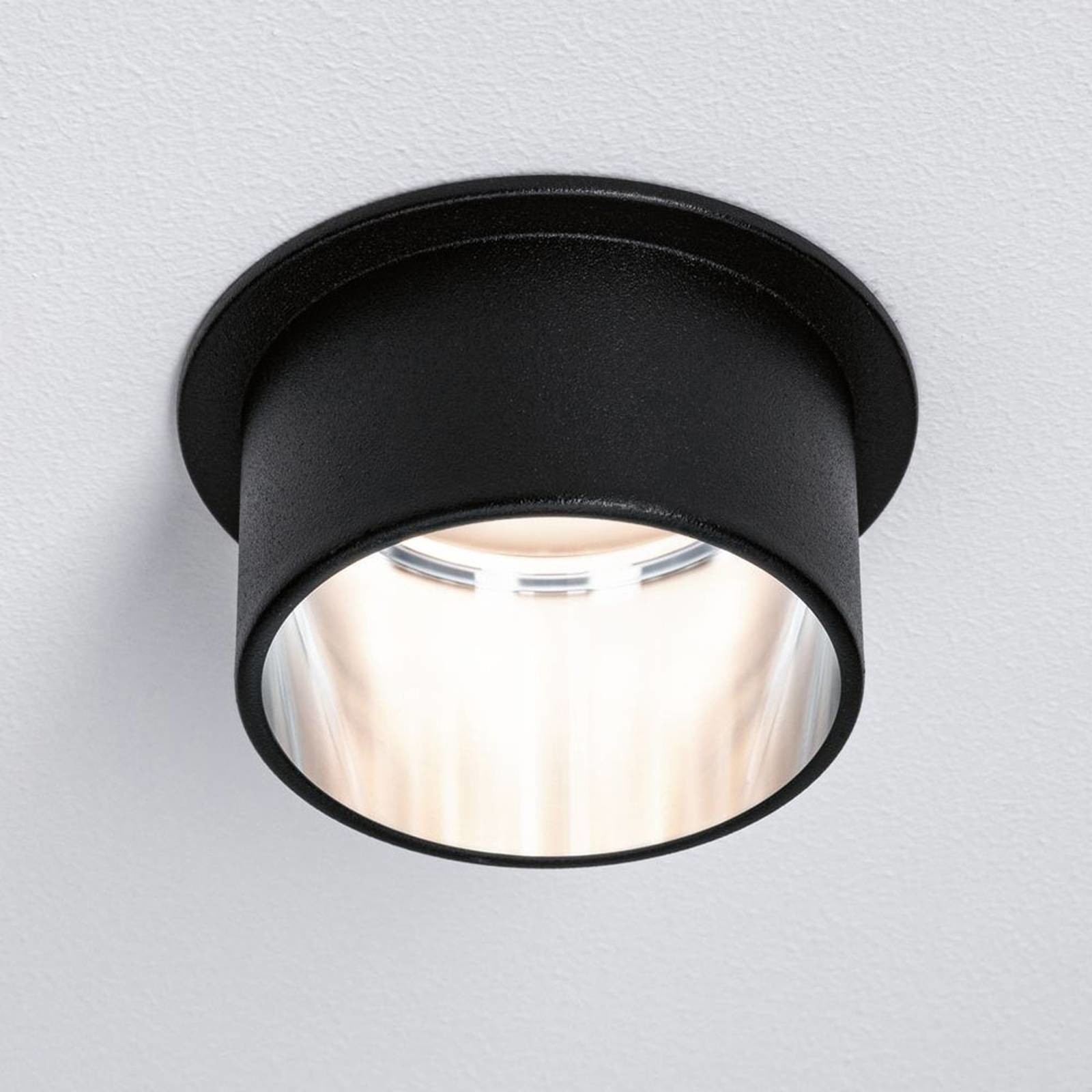 Paulmann Gil wpuszczana LED czarna matowa/żelazo