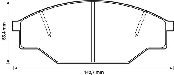 JURID Zestaw klocków hamulcowych hamulce tarczowe 572363J