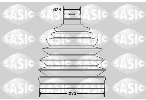 SASIC Zestaw osłon, półoś napędowa SASIC 1904041