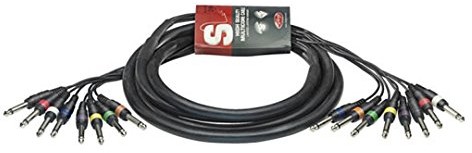 Stagg sml3/8P8P E Multicore kabel 3 m 8 X Mono Jack SML3/8P8P E