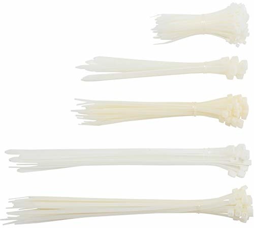 Kraftmann opaski kablowe - asortyment biały, 80778