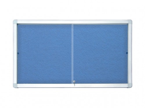 Allboards Gablota z przesuwnymi drzwiami 138x68 tekstylna - niebieska GT112A4PDN