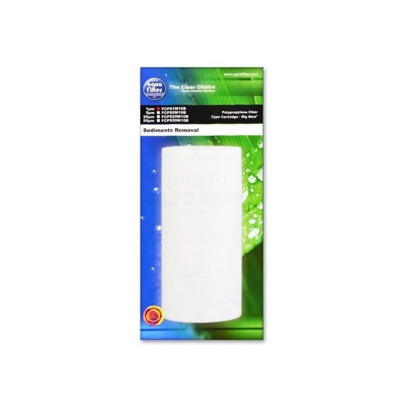 AquaFilter FCPS1M10B - Wkład polipropylenowy 1 mikron (BB10) FCPS1M10B