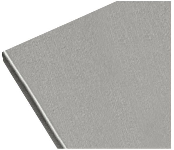 Biuro Styl Blat laminowany 60 x 2 8 x 305 cm aluminium