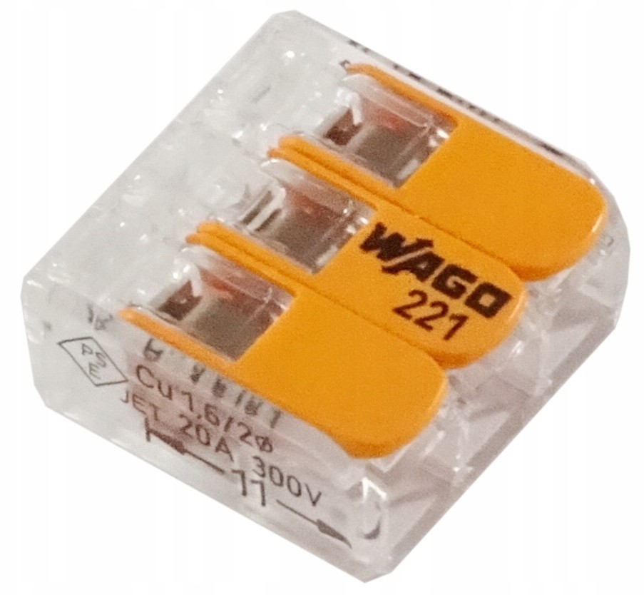 Wago Szybkozłączka 3x0,2-4mm2 3TOR. 221-413 Nowość