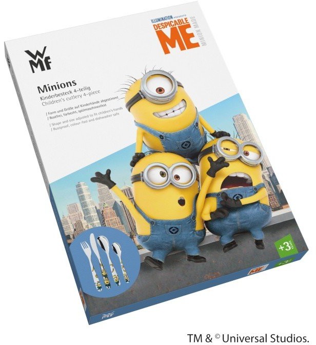 WMF Zestaw sztućców dla dzieci 4 el. Minionki 1286076040