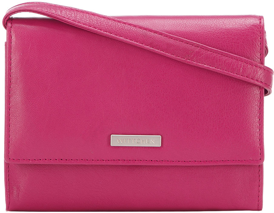 Wittchen Damski portfelik crossbody ze skóry
