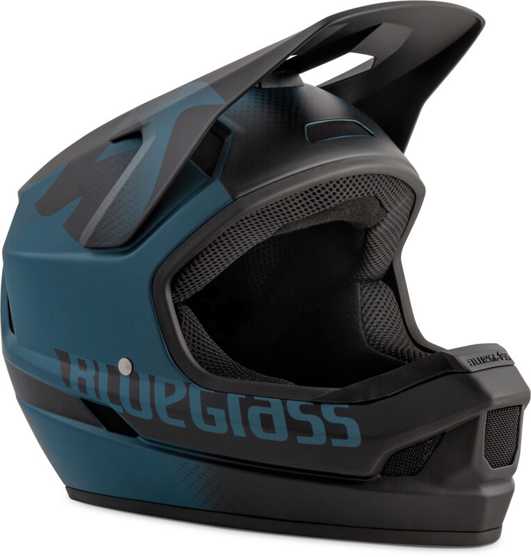 Bluegrass Legit Kask rowerowy, petrol blue/black/texture L |58-60cm 2020 Kaski Fullface i Downhill 57100606