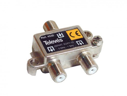 Televes Rozgałęźnik 2 wyjścia 5-1000MHz F 4530