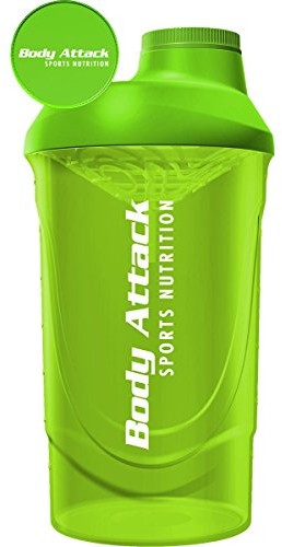 Body Attack Sports Nutrition Protein shaker, pojemność 600 ML, , , zielony, 69941