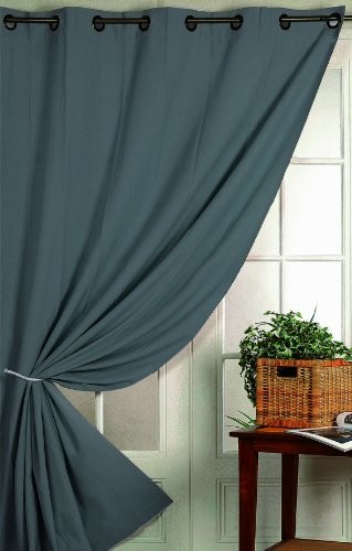 Homemaison Home Maison zasłona z oczkami, 100% nieprzezroczysty HM69851078