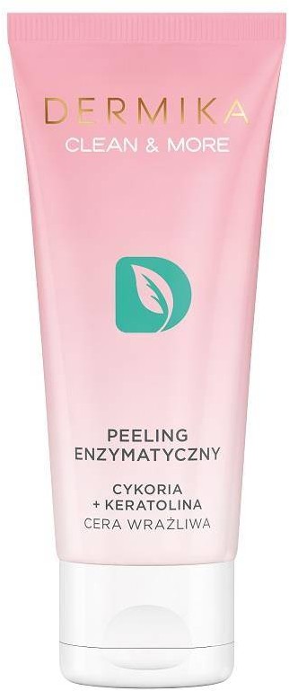 Dermika Clean & More peeling enzymatyczny do cery wrażliwej Cykoria & Keratolina 75ml 89295-uniw