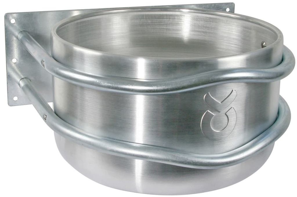 Kerbl Karmnik dla zwierząt, 18 L, aluminium, srebrny, 32495