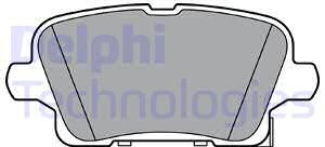 DELPHI Zestaw klocków hamulcowych, hamulce tarczowe LP3373 LP3373