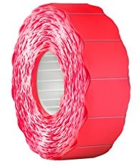 Meto etykiet do etykieciarek 9506157 (22 X 12 MM, 1 liniowy, 6.000 sztuki, stałe przylegają do powierzchni, do metoksamina, Contact, SATO, Avery, tovel, Samark itp.) 6 rolki, UOR Czerwony 9506157