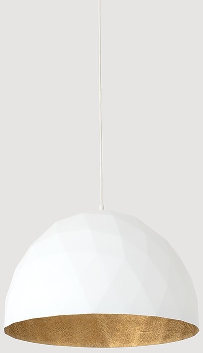 Customform Lampa wisząca LEONARD L - złoto-biały LP001LEN-50-1901