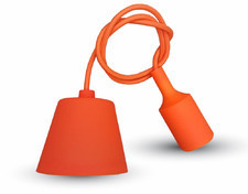 V-TAC V-TAC lampa wisząca silikonowa VT-7228 E27 pomarańczowa SKU 3484