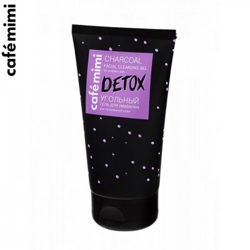 Cafe Mimi Żel Do Mycia Twarzy Z Aktywnym Węglem - Detox - Do Skóry Tłustej I Mieszanej 150 Ml - Cafe Mimi