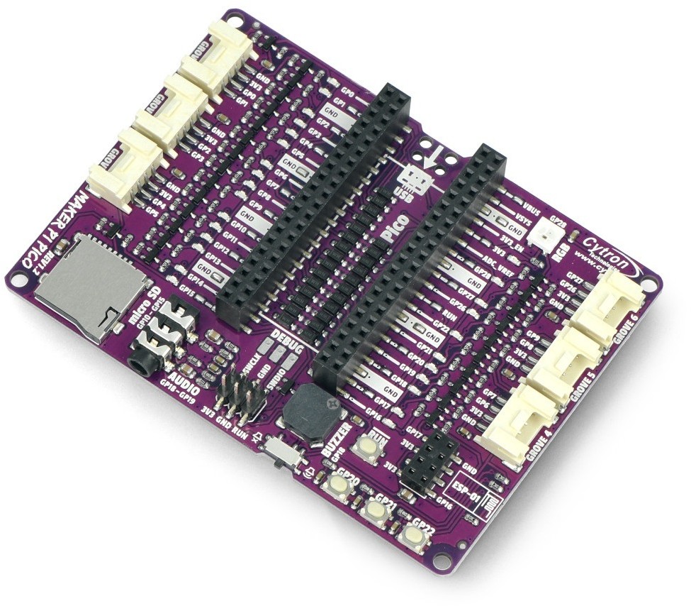 Raspberry Pi Cytron Maker Pi Pico Base - stacja dokująca do Pico CNT-19297