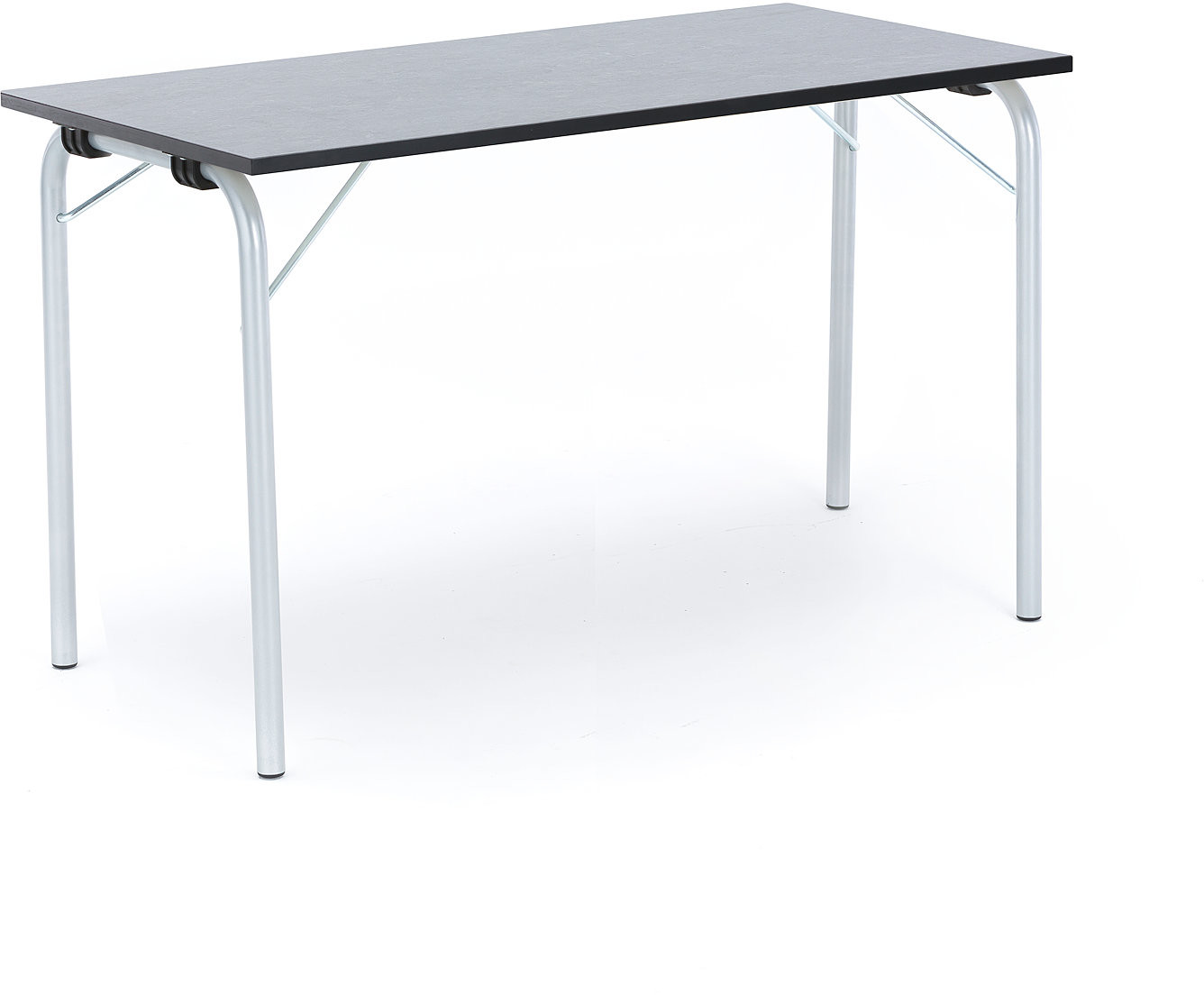 AJ Produkty Foldable table Nicke 1200x500 Forbo marmoleum decibel Vulcanic ash 387