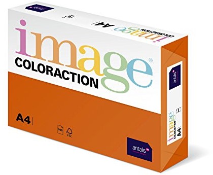 Antalis Własna colorac 838 A 160S 15   papier do kopiowania, DIN A4, 160 G/M, kolor: Amsterdam  pomarańczowy 21341