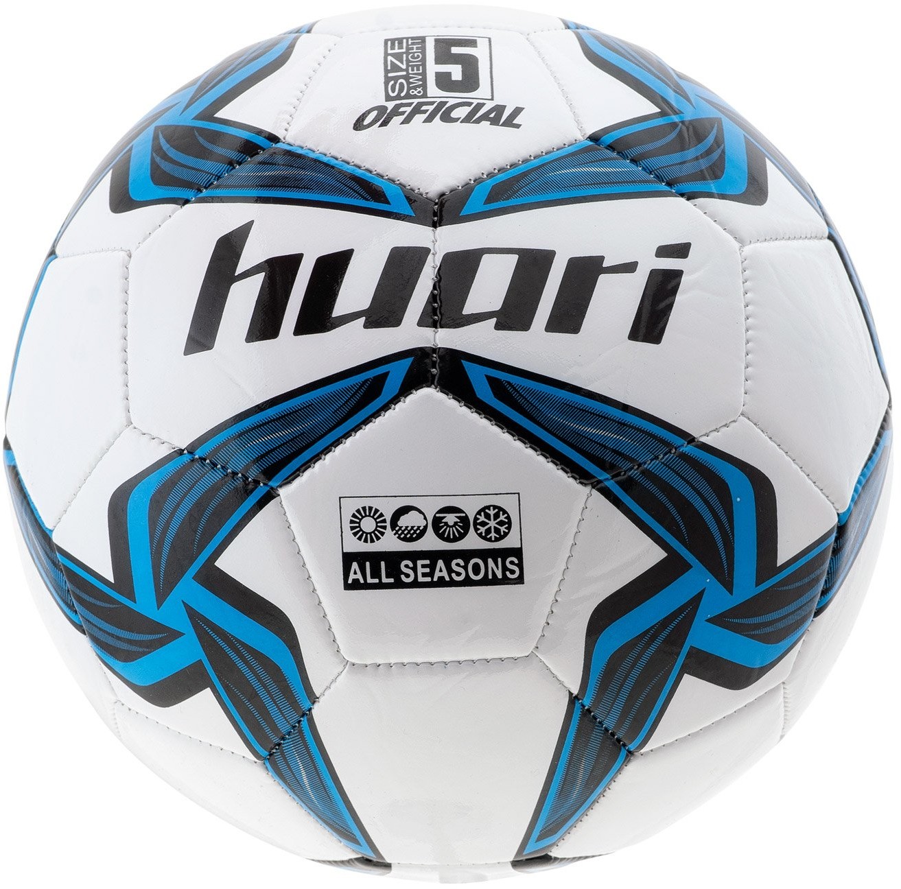 HUARI Piłka HUARI NAZARE 23616-WHT/BLU/BLK