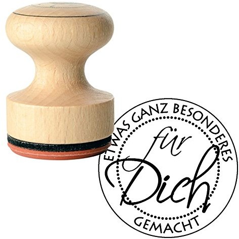 BUTTERER Butterer 28851000 Rayher stempel dla Ciebie, 3 cm średnica 28851000