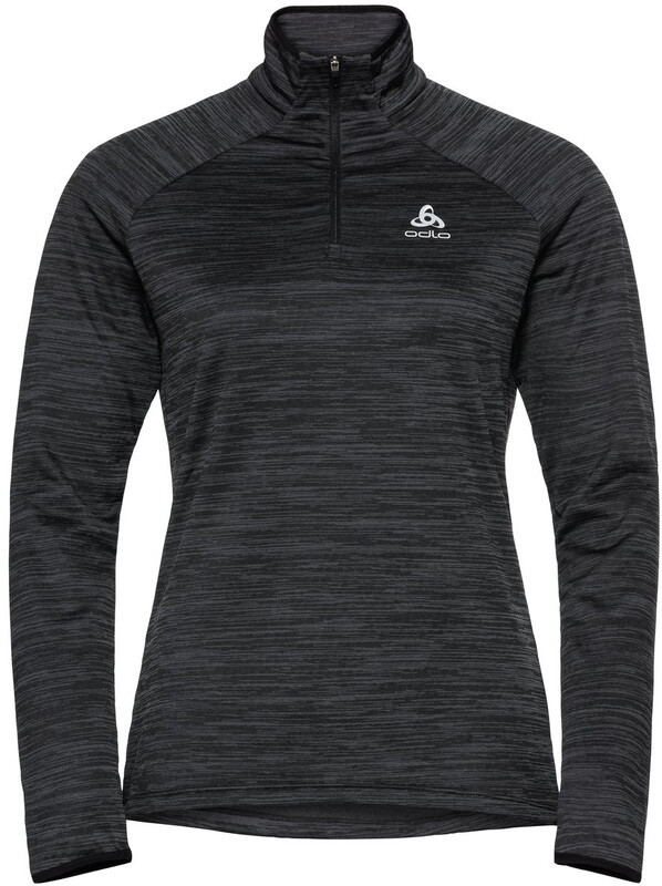 Odlo Run Easy Warm Midlayer 1/2 Zip Women, czarny S 2021 Zimowe koszulki do biegania 313261-60008-S