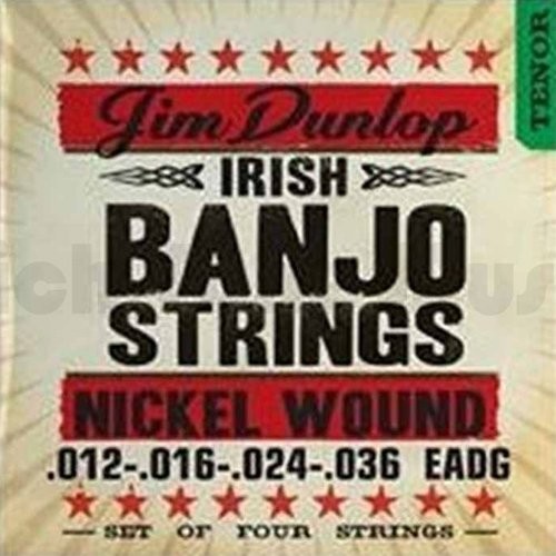 Dunlop DL STR djn 012/036 Banjo Nickel Strings Irish Tenor 4 String 38320123601