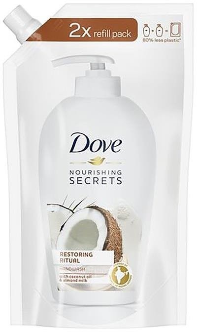 Dove Nourishing Secrets Restoring Ritual Coconut Oil & Turmeric zapas mydła do rąk w płynie 500ml