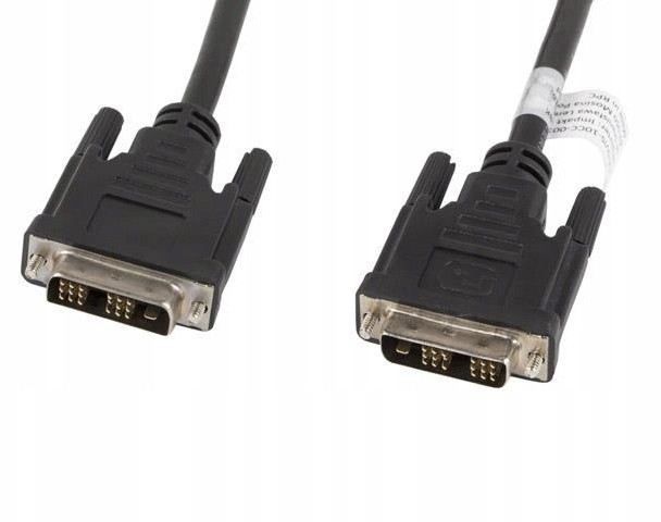 LANBERG Kabel DVI DVI-D (18+1) M/M 1,8m czarny