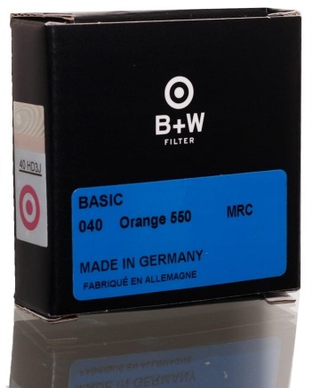 B+W Filtr fotograficzny Basic ORANGE 040 MRC 39mm