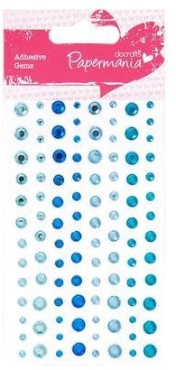 Papermania Samoprzylepne diamenty 104 sztuki - niebieskie PMA351416