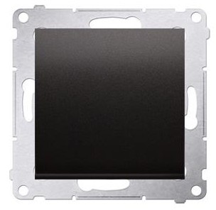 Kontakt Kontakt_Simon Przycisk pojedynczy zwierny z podświetleniem LED bez piktogramu (moduł) 16AX. 250V. zaciski śrubowe antracyt DP1AL.01/48