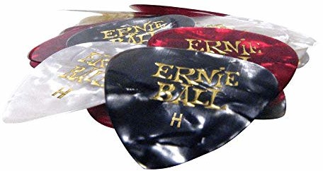 Ernie Ball ciężka mieszana kolor perłowa celuloza kostka torba 24 szt. P09168