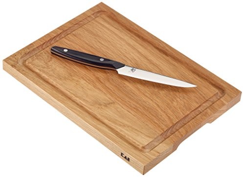 Kai kai zestaw noży do steków Shun BBQ Set Plus dąb deski drewniane, SBP-450 SBP-450