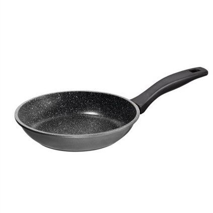 Stoneline Made in Germany 19046 Frying Pan, 24 cm, Suitable for all cookers including induction, Black, Non-stick coating, Fixed 19046